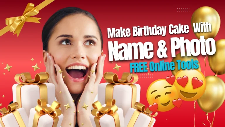 happy birthday cake with name and photo edit